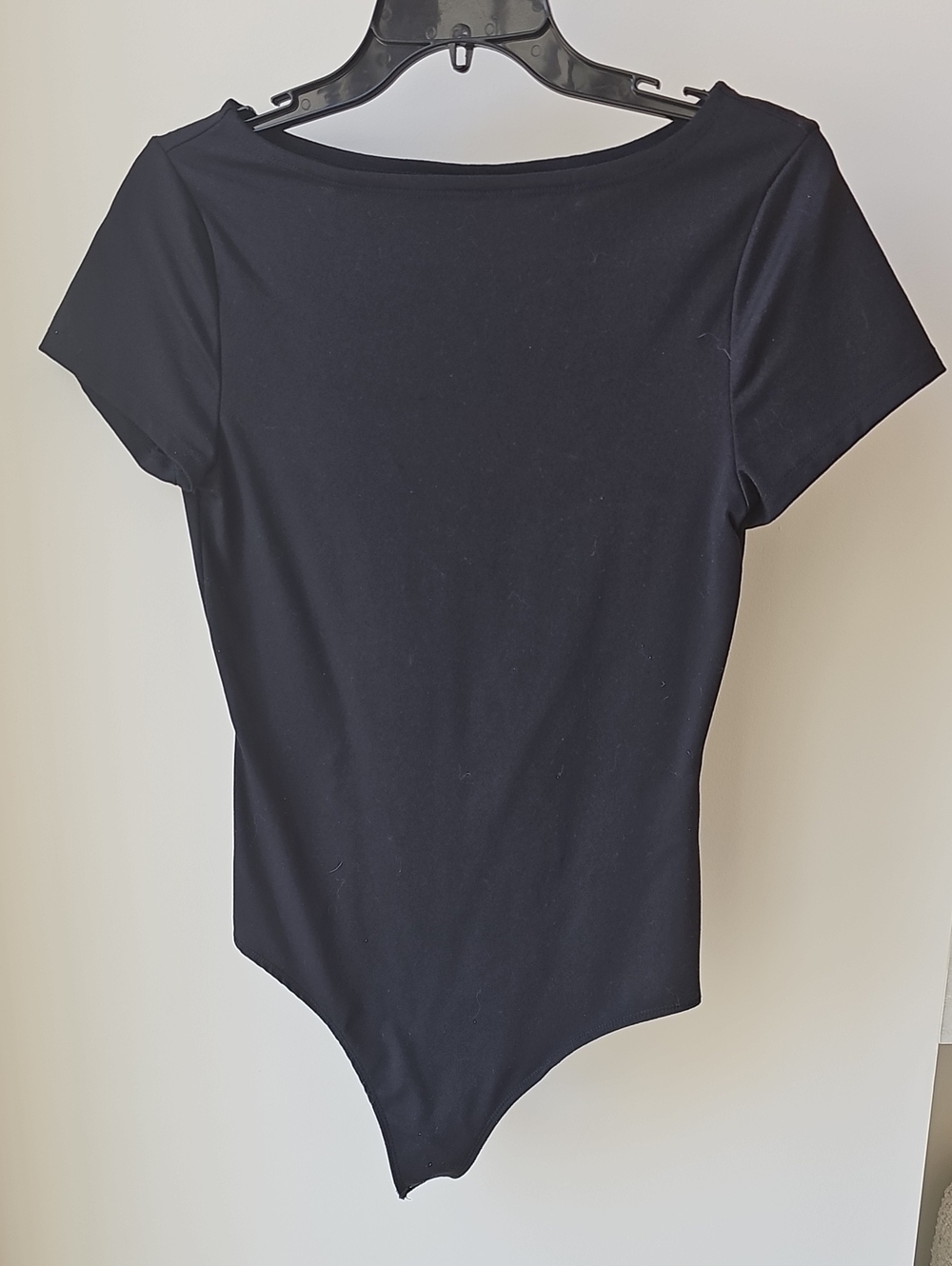 Abercrombie & Fitch Black Short-Sleeve Bodysuit, Soft A&F Collection